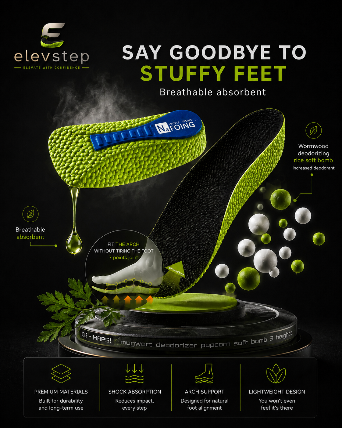 ElevStep StealthLift™ Insoles